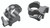 WEAVER/RCBS Weaver Mounts 49327 Lever Lok  Matte Black 1" Extra High