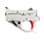 Timney Triggers 10222C16 Replacement Trigger  Single-Stage Curved Trigger with 2.75 lbs Draw Weight & Silver/Red Finish for Ruger 10/22