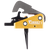 Timney Triggers 670ST Competition Trigger  Single-Stage Straight Trigger with 4 lbs Draw Weight & Black/Gold Finish for AR-10
