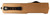 Templar Knife LAAB121 Premium LW  Large 3.50" OTF Dagger Plain Black Oxide Stonewashed Powdered D2 Steel Blade, 5.25" Bronze Anodized Aluminum Handle