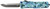 Templar Knife SZMOS321 Premium Weighted  Small 3" OTF Drop Point Plain Black Oxide Stonewashed D2 Steel Blade, 4.50" Mossy Oak Seafoam Aluminum Zinc Alloy Handle