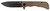 Templar Knife PFMBN321 Paladin  3.27" Folding Drop Point Plain Black Powder Coated D2 Steel Blade, 4.40" Brown Micarta Handle