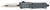 COBRA TEC KNIVES LLC CobraTec Knives SCFCTK1SDADNS CTK-1  Small 2.75" OTF Dagger Plain D2 Steel Blade/Carbon Fiber Aluminum Handle Features Glass Breaker Includes Pocket Clip