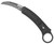 COBRA TEC KNIVES LLC CobraTec Knives CTBKRH Karambit  2.75" Folding Plain Stonewashed D2 Steel Blade, 5.88" Black Anodized w/Finger Ring Aluminum Handle