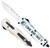 COBRA TEC KNIVES LLC CobraTec Knives SCATIFS3DNS FS-3 Come And Take It Small 3" OTF Drop Point Plain D2 Steel Blade 4.50" White "Come And Take It" Aluminum Cerakoted Handle Includes Glass Breaker/Pocket Clip