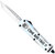 COBRA TEC KNIVES LLC CobraTec Knives SCATIFS3TNS FS-3 Come And Take It Small 3" OTF Tanto Plain Satin D2 Steel Blade, 4.50" White "Come And Take It" Aluminum Cerakoted Handle