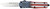 COBRA TEC KNIVES LLC CobraTec Knives MCUSAFS3TNS FS-3 American Flag Medium 3" OTF Tanto Plain Satin D2 Steel Blade, 5" US Flag Aluminum Cerakoted Handle