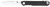 COBRA TEC KNIVES LLC CobraTec Knives CTMONBLK Monarch  3.50" Folding Plain Satin D2 Steel Blade, 4.75" Black G10 Handle