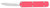 COBRA TEC KNIVES LLC CobraTec Knives MNRDMGEN2DNS Mini Mamba Gen II 2.25" OTF Plain Stonewashed D2 Steel Blade, 3.38" Red Textured Anodized Aluminum Handle, Features Glass Breaker, Includes Pocket Clip