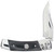 AOB/AMERICAN OUTDOOR BRND Uncle Henry 1222001 Smokey  2.90" Folding Plain 7Cr17MoV SS Blade, Black/SS Wood Laminate Handle