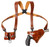 GALCO INTERNATIONAL Galco MCII104 Miami Classic II Shoulder System Shoulder Fits Chest Up To 56"/Colt King Cobra Tan Steerhide Right Hand