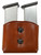 GALCO INTERNATIONAL Galco DMC26 DMC Mag Carrier Double Tan Leather Belt Loop 45 ACP Belts 1.50-1.75" Wide Compatible w/ Single Stack Compatible w/ Sig P220 Compatible w/ 1911