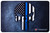 TEKMAT (GSM) TekMat TEKR17PUNISHERBL Punisher Blue Line Cleaning Mat Black/White/Blue Rubber 11"x17" Blue Line Punisher Skull