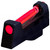 HIVIZ LLC HiViz GL2011 Target Front Sight  Interchangeable Green/Red/White Fits Glock 17L, 24, 34, 35, 41