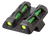 HIVIZ LLC HiViz GLLW11 LiteWave Rear Sight for Glock 42/43 Green Fiber Optic Rear Sight