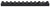 HECKLER & KOCH USA HK 702390 Picatinny Rail  Black Aluminum SL8/USC
