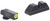 AMERIGLO LLC AmeriGlo GL352 Protector Sight Set for Glock  Green Tritium LumiGreen Outline Front Sight-Black Serrated Rear Sight
