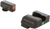 AMERIGLO LLC AmeriGlo GL203 i-Dot Sight  Set for Glock  Green Tritium Orange Outline Front Sight-Green Tritium Rear Sight