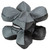 AOB/AMERICAN OUTDOOR BRND Caldwell 1102665 Tack Driver X with Gray & Black Finish, Rubber Bottom, Plastic Pellet Filled, 6.50 lbs & 8" W x 8" H x 8" D Dimensions