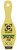 AOB/AMERICAN OUTDOOR BRND Caldwell 4002312   Rimfire/Handgun Yellow AR500 Steel Bowling Pin 1/4" Thick