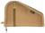 BULLDOG CASE COMPANY Bulldog BDT619T Deluxe Pistol Case With Pocket & Sleeve, Tan Water-Resistant Outer Shell, Impact-Resistant Padding, Heat-Resistant Quilted Lining 9"L x 6"H