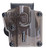 BULLDOG CASE COMPANY Bulldog MX003 Max Multi Fit OWB Transparent Smoke Polymer Paddle Mount