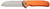 ALLEDGE INTERNATIONAL Civivi Knives C20022B-2 Chevalier II  EDC 3.47" Folding Sheepsfoot Plain Satin 14C28N Steel Blade, Orange Aluminum Handle