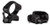 KONUS USA CORPORATION Konus 7406 Steel Rings  Matte Black 1" Quick Release High 0 MOA