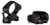 KONUS USA CORPORATION Konus 7409 Steel Rings  Matte Black 30mm Quick Release High 0 MOA