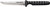 COLD STEEL (GSM) Cold Steel CS-53NCC Spike  4" Fixed Drop Point Plain Cryo 4116 SS Blade/Black Scalloped Griv-Ex Handle Includes Bead Chain Lanyard/Sheath
