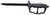 COLD STEEL (GSM) Cold Steel CS92FNTST FGX Chaos 8" Fixed Griv-Ex Plain Black 6" Blade, Black Griv-Ex Handle