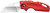 COLD STEEL (GSM) Cold Steel CS20LTR Tuff Lite  2.50" Folding Clip Point Plain AUS-8A SS Blade/Red Griv-Ex Handle Includes Pocket Clip
