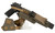 Cole-tac VWX106 Varmint Wrangler XL Pistol Holder Chest Ranger Green Left Hand