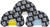 HIGDON DECOYS Riven 65240  Elk Diaphragm Black/White 3 Pack