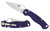 SPYDERCO INC (SKA) Spyderco C81GPDBL2 Para Military 2  3.42" Folding Plain Satin CPM S110V Blade/Dark Blue Textured G10 Handle Includes Pocket Clip