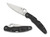 SPYDERCO INC (SKA) Spyderco C07PBK4 Police 4 Lightweight 4.39" Folding Plain Satin VG-10 SS Blade/Black Textured FRN Handle Includes Pocket Clip