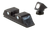 TRIJICON INC Trijicon 600234 Bright & Tough Steel Sights  Black White Dot Front Sight-Black White Dots Rear Sight-Glock 17 MOS/19 MOS/34 MOS (No Tritium) Standard Frame