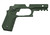 Recover Tactical CC3C-03 Grip & Rail System  Green Polymer Picatinny for Compact 1911