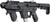 Recover Tactical PIXPMGST01 P-IX+MG  PG9 SR20 Metal Front Guard Black