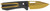 SOG KNIVES (GSM OUTDOORS) S.O.G SOG-12-63-02 Ultra XR  2.80" Folding Clip Point Plain Gold TiNi Cryo S35NV Steel Blade/Black Textured Carbon Fiber Handle Includes Pocket Clip