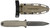 SOG KNIVES (GSM OUTDOORS) S.O.G SOG17610257 Pentagon FX 4.77" Fixed Spear Point Plain Black Titanium Nitride Cryo CPM S35VN Blade/G10 FLat Dark Earth Handle