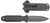 SOG KNIVES (GSM OUTDOORS) S.O.G SOG17610357 Pentagon FX Covert 3.41" Fixed Spear Point Plain Black Titanium Nitride Cryo CPM S35VN Blade/G10 Blackout Handle