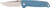 SOG KNIVES (GSM OUTDOORS) S.O.G SOG13110343 Adventure LB 3.50" Folding Drop Point Plain Satin 5Cr13MoV SS Blade, Nordic Blue Textured GRN Handle