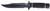SOG KNIVES (GSM OUTDOORS) S.O.G SOGS10BK Tech Bowie  6.40" Fixed Plain Clip Point Black Hardcased TiNi AUS8 SS Blade/ Black w/ White "SOG" Logo Kraton Handle