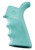 HOGUE COMBAT GRIPS INC Hogue 13024 OverMolded Beavertail Cobblestone Aqua Blue with Finger Grooves for AR-15, M16