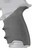 HOGUE COMBAT GRIPS INC Hogue 17602 Grip Sleeve Handall Beavertail Slate Gray Rubber Fits Sig Sauer P320 Full Size