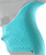 HOGUE COMBAT GRIPS INC Hogue 18204 HandAll Beavertail Grip Sleeve Compatible w/Glock 42/43 Textured Aqua Blue Rubber