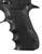 HOGUE COMBAT GRIPS INC Hogue 76000 Rubber Grip  Black with Finger Grooves for Magnum Research Baby Eagle (9/40), IWI Jericho, Uzi Eagle