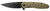 OUTDOOR EDGE (REVO BRAND) Outdoor Edge VD1C Viddux  3.15" Folding Drop Point Plain Black Oxide 4Cr14MoV Blade Green Glass-Filled Nylon Handle