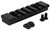 TACFIRE INC TacFire MAR105M M-LOK Accessory Picatinny Section Rail 3 Inch 7 Slots  Black Anodized
